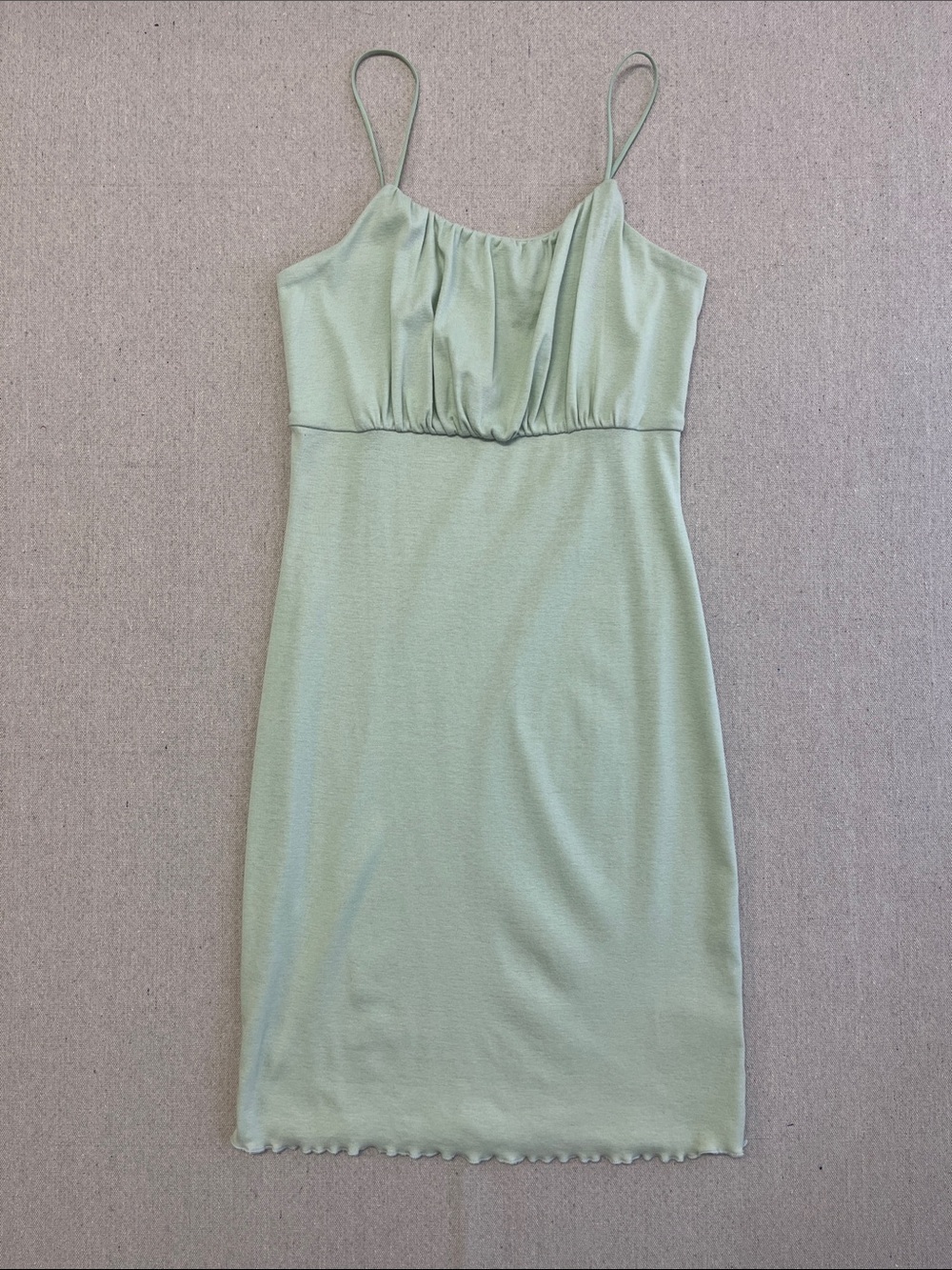 Wild Fable Sage Green Slip Dress Small Bodycon Mini Spaghetti Strap